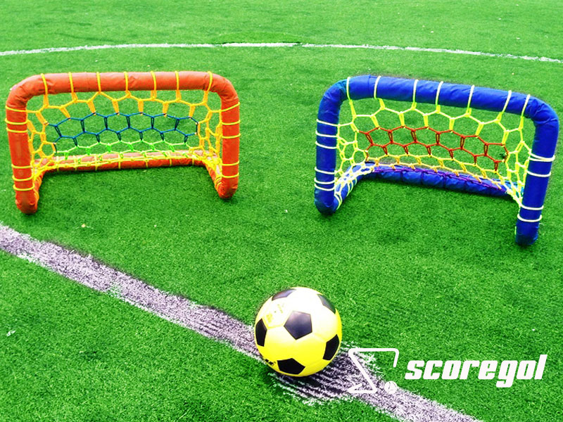 Galería porterías de futbol mini coloriadas para niños 