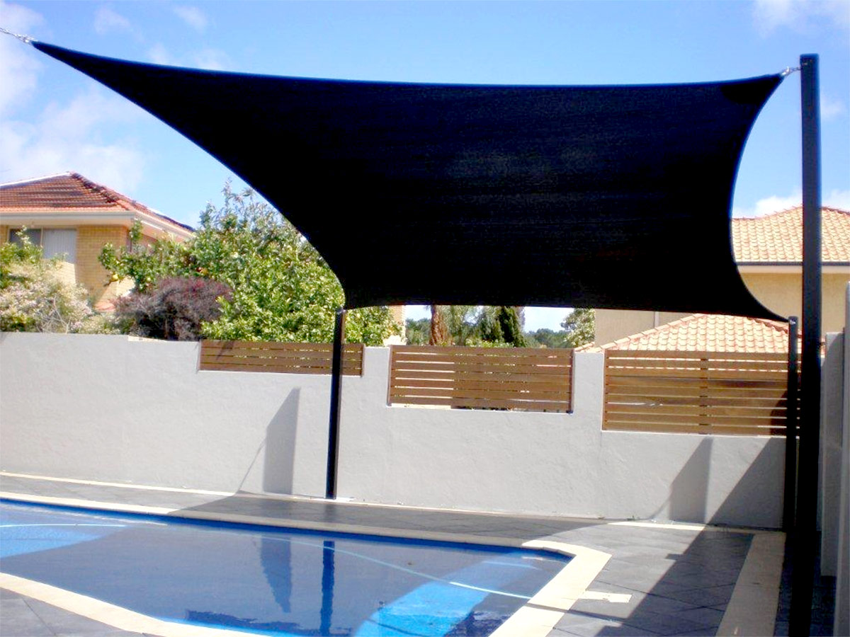 Galería Malla sombra velarias de 4 puntas