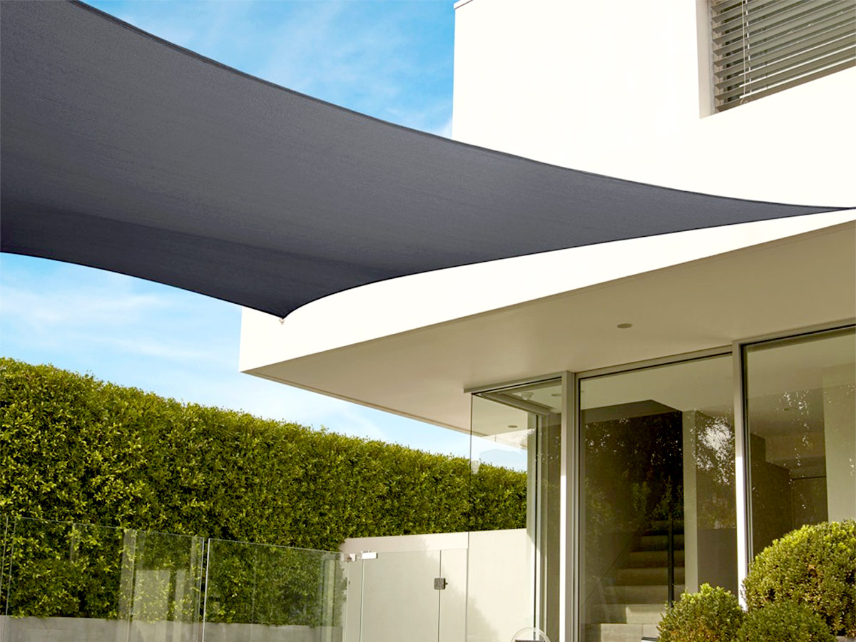 Galería Malla sombra velarias de 4 puntas